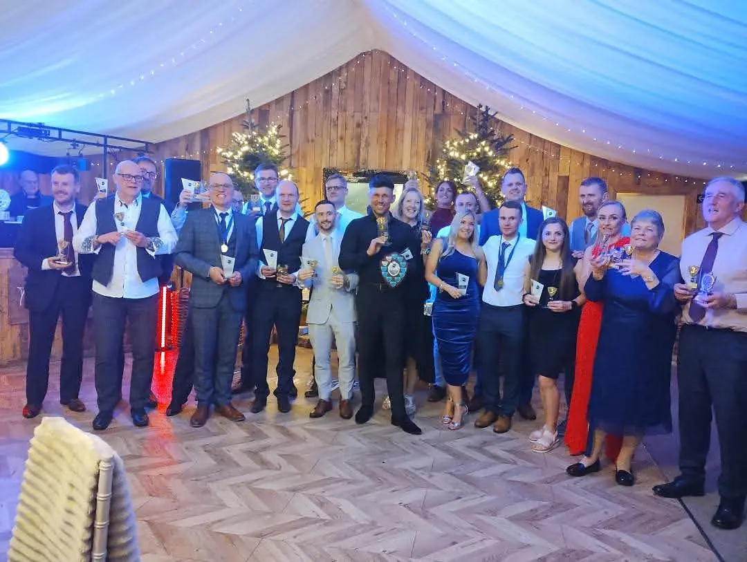 Goole Viking Striders annual award winners celebrating together