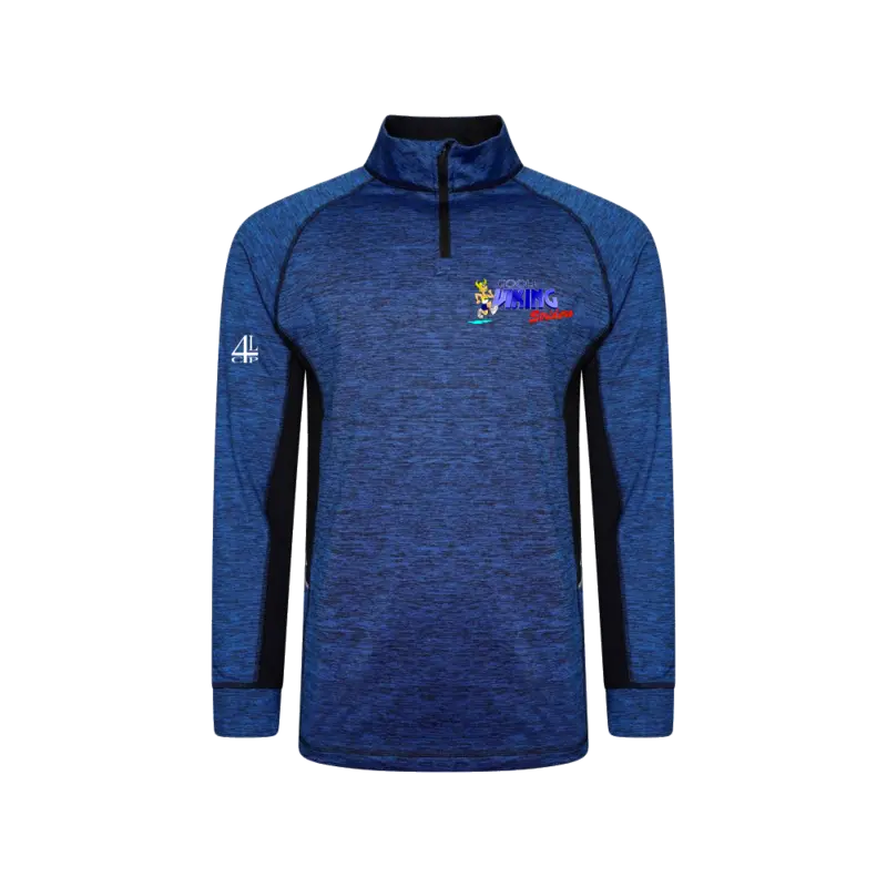 Grindle ¼ zip in Goole Viking Striders blue and yellow club colours