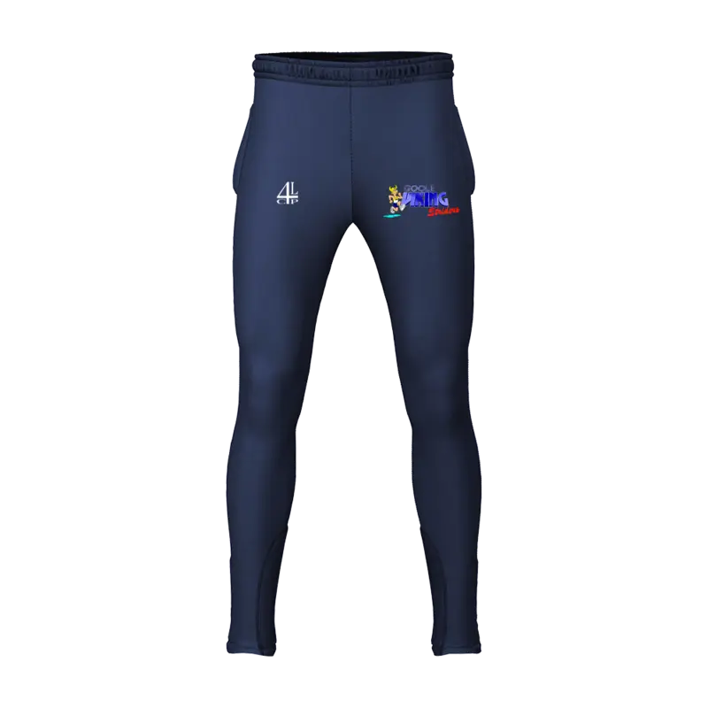Training bottoms in Goole Viking Striders blue and yellow club colours