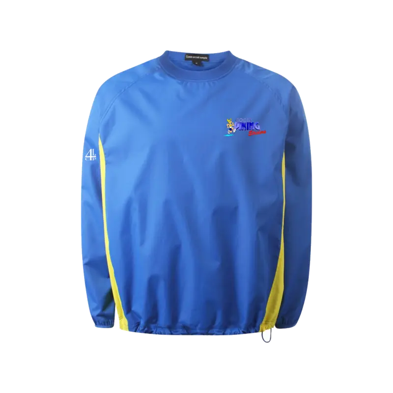 Windbreaker in Goole Viking Striders blue and yellow club colours